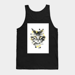 Cat with yellow eyes Tank Top